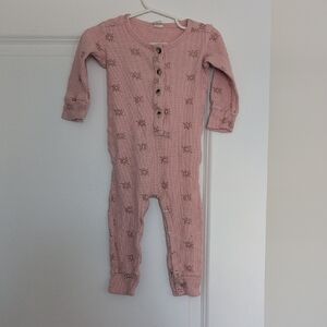 Kate Quinn Blush Star Patterned Onesie Jammies